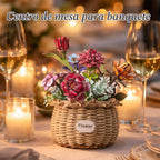 Ever-Blooming - Juego de construcción de ramo de madera, kit de