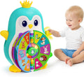 Juguetes de aprendizaje de pingüinos musicales para niños de 1 año, juguetes educativos bilingües para 1-3 años con 5 temas, sonido y luz, enseñanza de primera palabra para 12-18 meses, regalos de primer cumpleaños para niños y niñas