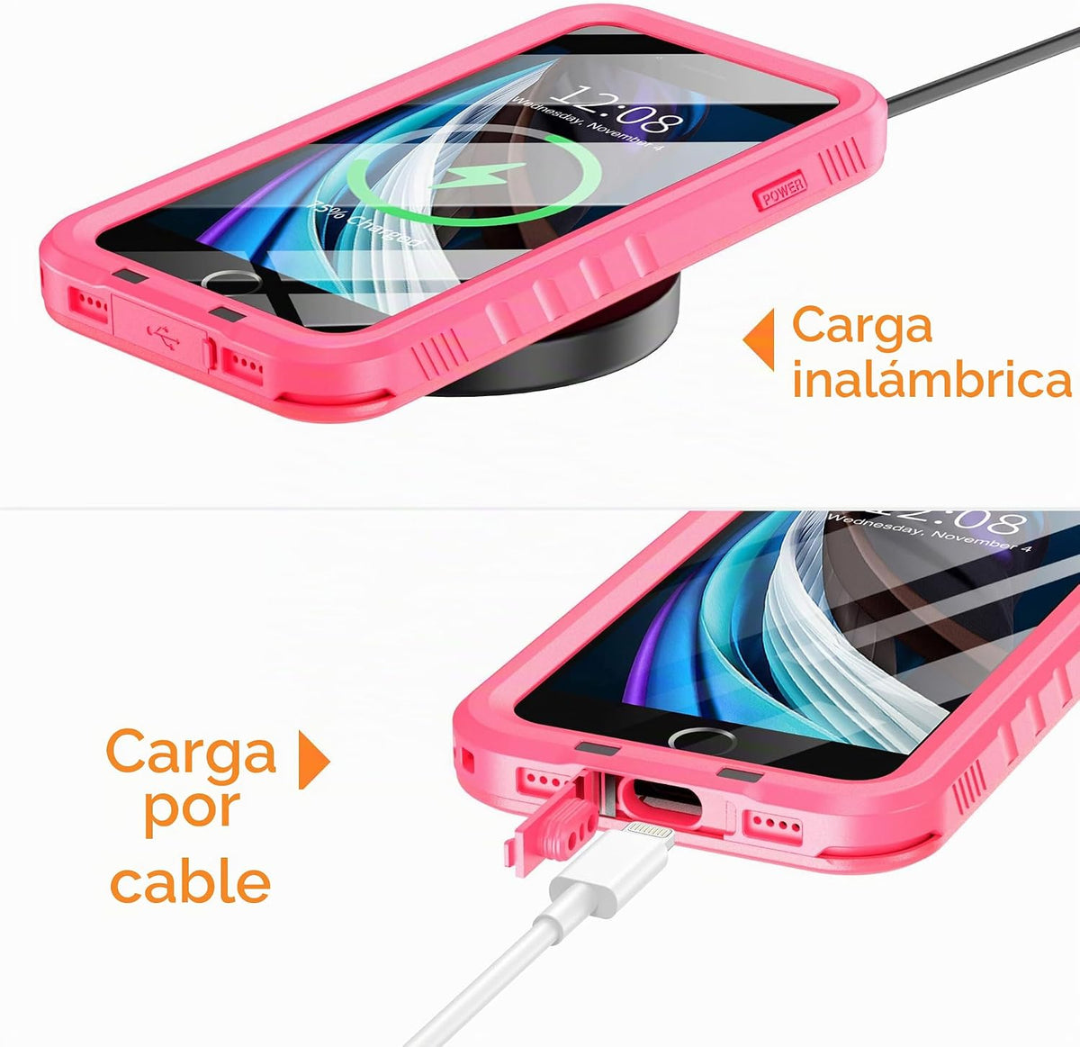 Cozycase Funda impermeable para iPhone SE 3rd 2022/SE 2nd 2020/iPhone 7/8