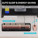Combo de teclado y mouse con cable para Windows, teclado USB Plug a...