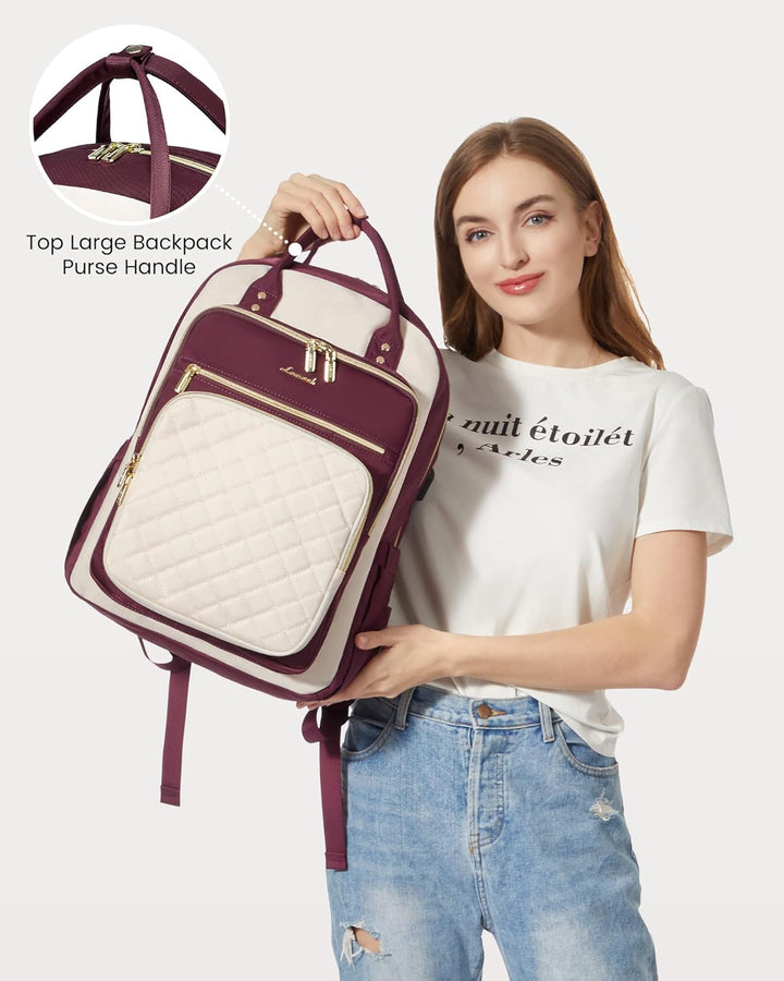 LOVEVOOK Mochila para computadora portátil para mujer, mochila para...
