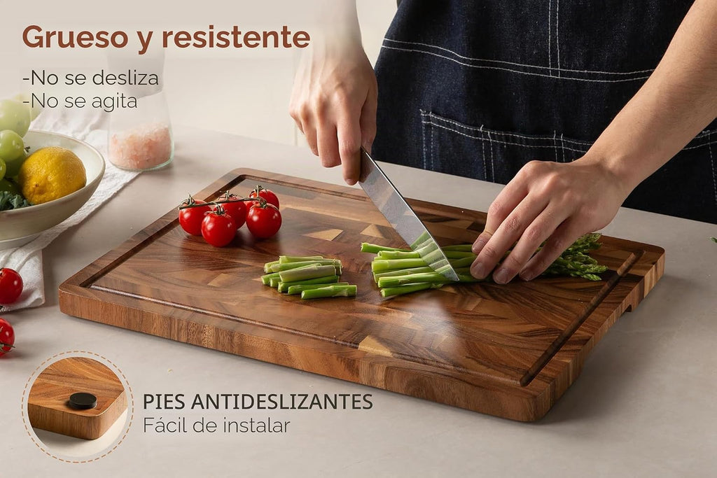 Tabla de cortar de nogal para cocina, tablas de cortar de madera