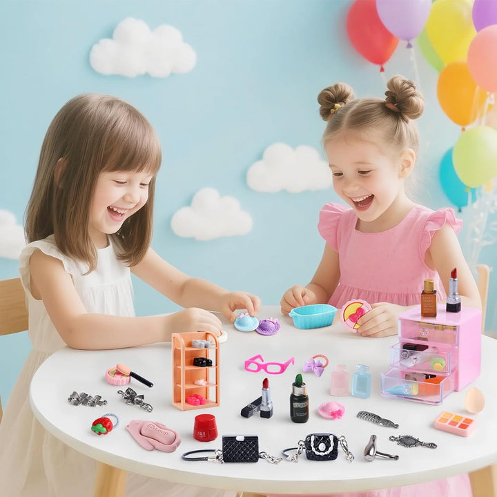 Juego de 76 piezas de accesorios para casa de muñecas en