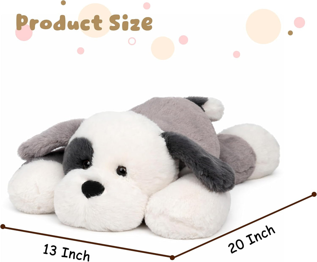 Juguete de peluche con peso para perro gris (20 pulgadas, 4