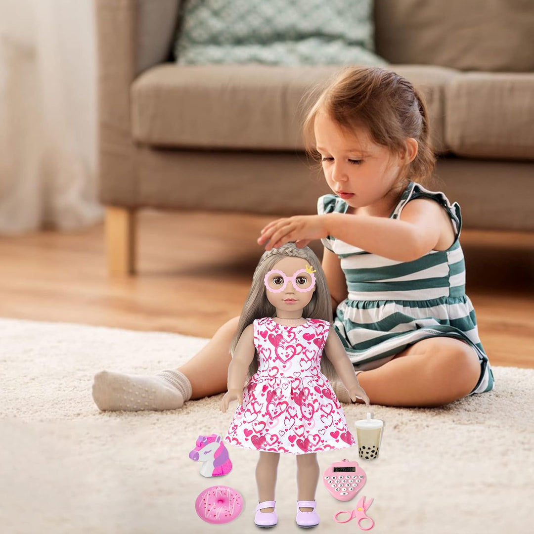 Ropa y Accesorios de Muñeca BDDOLL y Artículos Escolares Set de Jue...