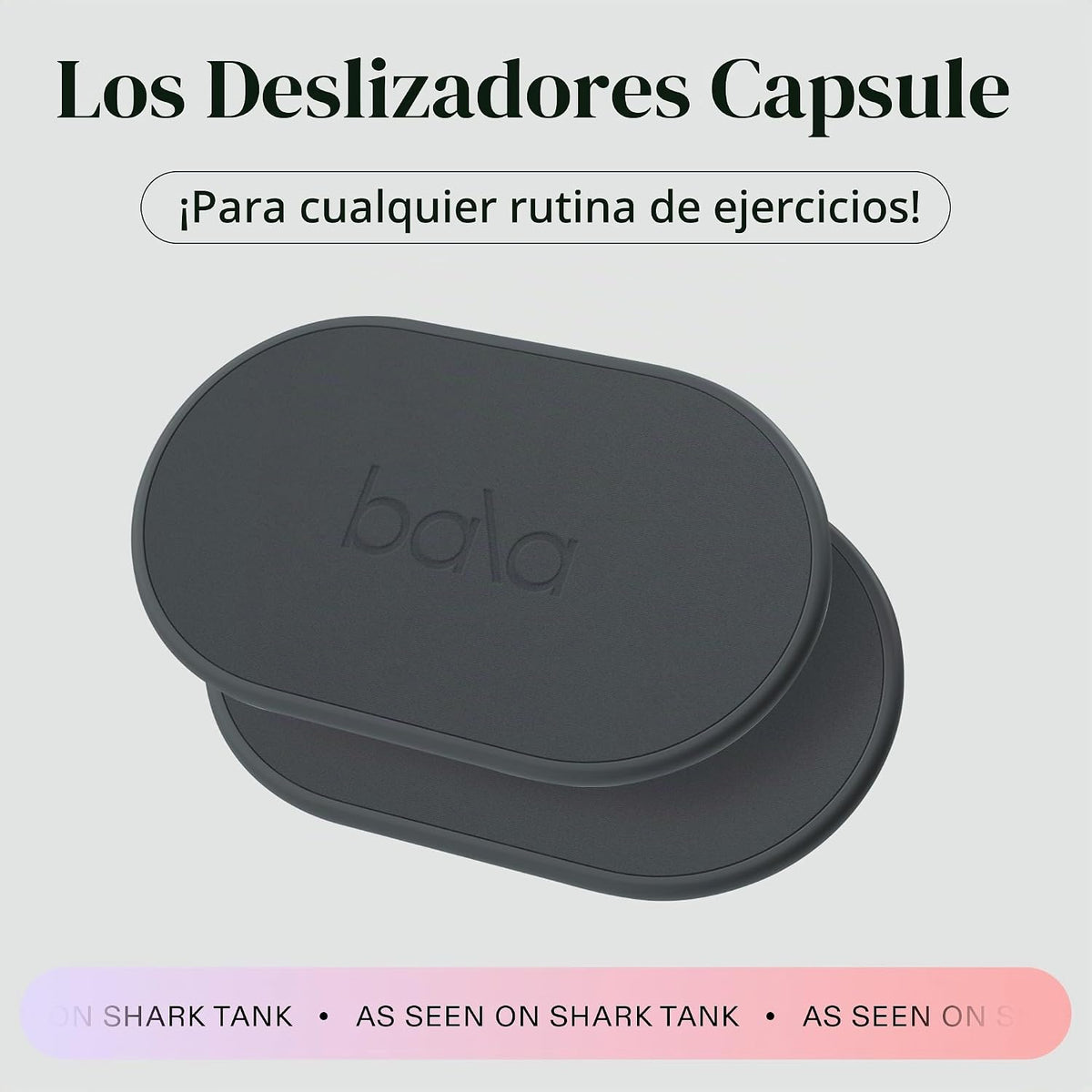 Bala Deslizadores de Cápsula para Entrenamiento, Deslizadores de Entrenamiento del Core - Deslizadores de Ejercicio de Piso y Deslizadores de Fitness para Sentadillas, Zancadas y Variaciones de
