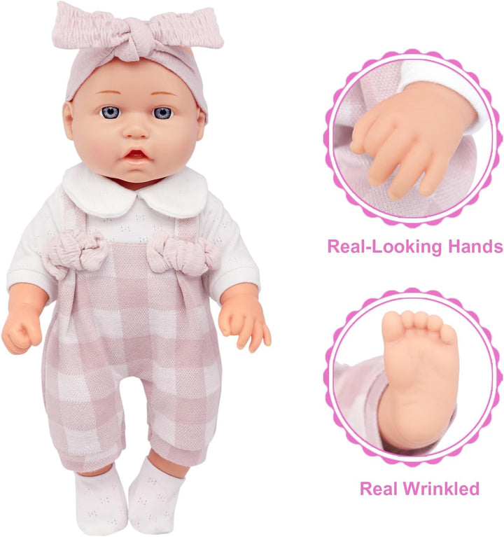 Ecore Fun Muñeca Bebé de 12" y Conjunto de Accesorios de Ropa -...