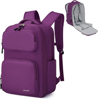 MILADA Mochila de viaje expandible de 28L a 39L, mochila de mano ap...
