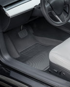 TAPTES Alfombrillas de piso para Tesla Model 3, de alta calidad, antideslizantes, impermeables, para todo tipo de clima, accesorios para el interior del automóvil, compatibles con el modelo 3 2023 2022 2021 2020 2019 2018 2017 (3 piezas para 2017-2023)