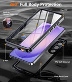 Temdan Funda impermeable diseñada para Samsung Galaxy S26 Ultra, lente y protector de pantalla integrados de grado militar, a prueba de golpes, a prueba de caídas, IP68 bajo el agua, carcasa completa para Galaxy S26 Ultra de 6.9 pulgadas, color negro