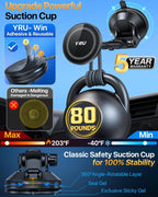 YRU Upgrade【80+LB Super Suction】Soporte magnético para teléfono para