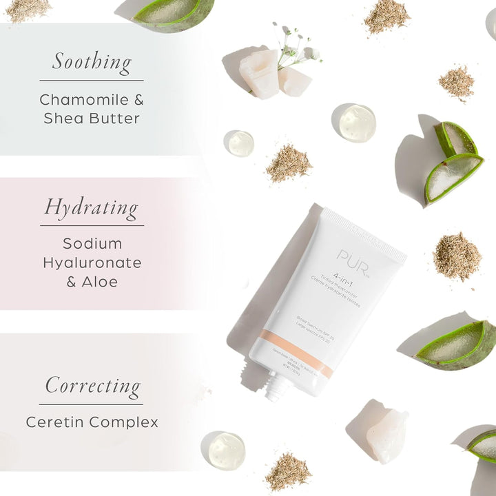PÜR MINERALS 4-in-1 Tinted Moisturizer With SPF 20 - Hydrating Face...