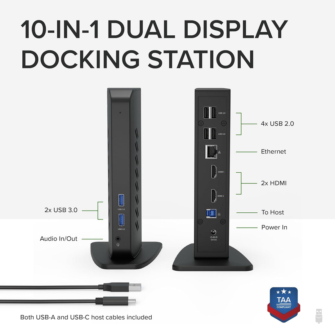 Plugable Estación de acoplamiento universal USB 30 y USB-C