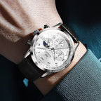 OLEVS Relojes para Hombres Lujo Cara Grande Relojes Resistente al Agua