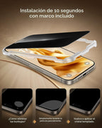 UNBREAKcable - Protector de pantalla de privacidad para iPhone 16 Pro Max, cobertura completa