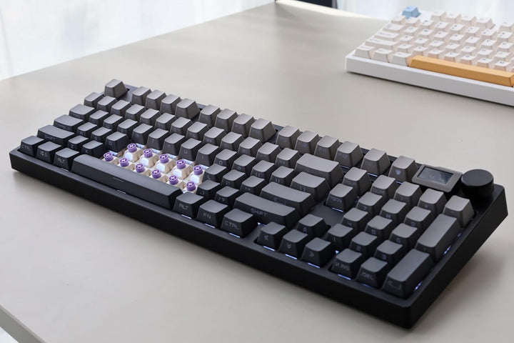 NJ98 Teclado mecánico inalámbrico personalizado con perilla de pant...