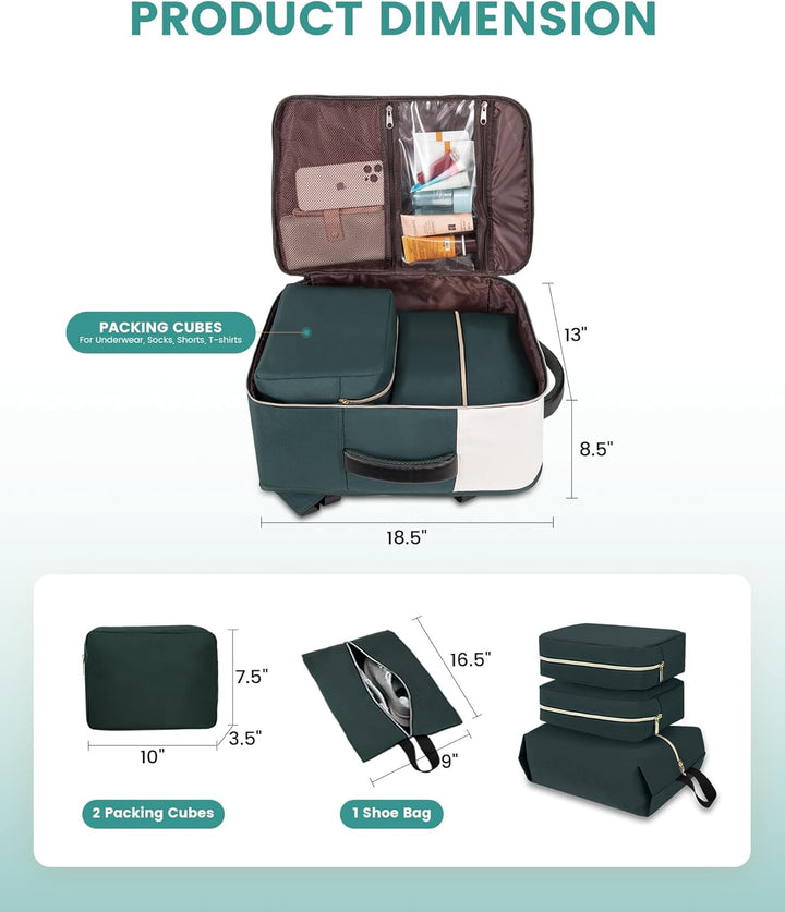LOVEVOOK: mochila de transporte de 40L, mochila de viaje para mujer...