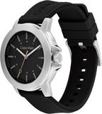 Calvin Klein Reloj para hombre CK Reset - Reloj de cuarzo de 42mm 3H - Correa de silicona deportiva - Resistencia al agua 30 metros – Joya de moda premium con un aspecto audaz - Regalo para él