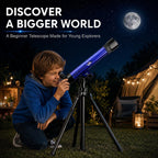 Ideal Swan Telescopio para Niños 20x 30x 40x Principiante Spyglass