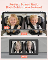Babyvue BV3 MAX Monitor de bebé con cámara dual para automóvil con...