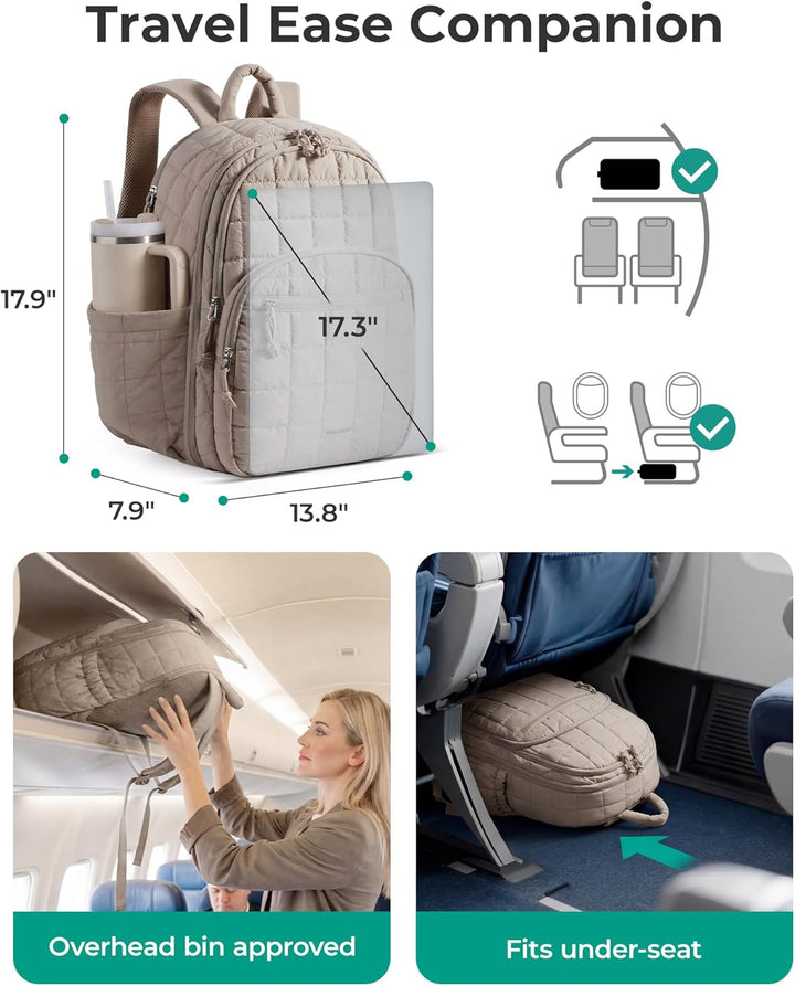BAGSMART Mochila universitaria para laptop, mochila de viaje para m...