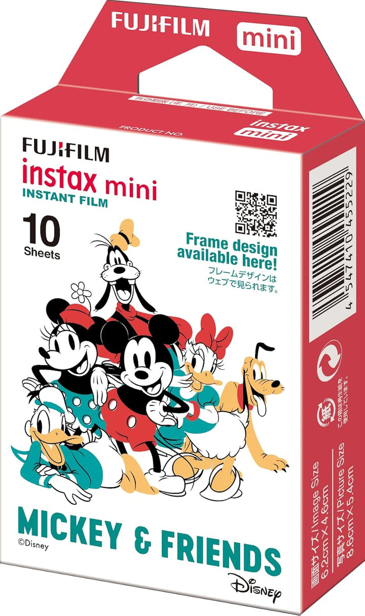 Película Instantánea Fujifilm para Cámara 10 Piezas Mickey &amp; Fr...