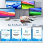 WAVLINK Estación de acoplamiento para portátil, 4 monitores para HDMI