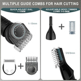 Scttomon Recortadora de barba para hombres, kit profesional de aseo...
