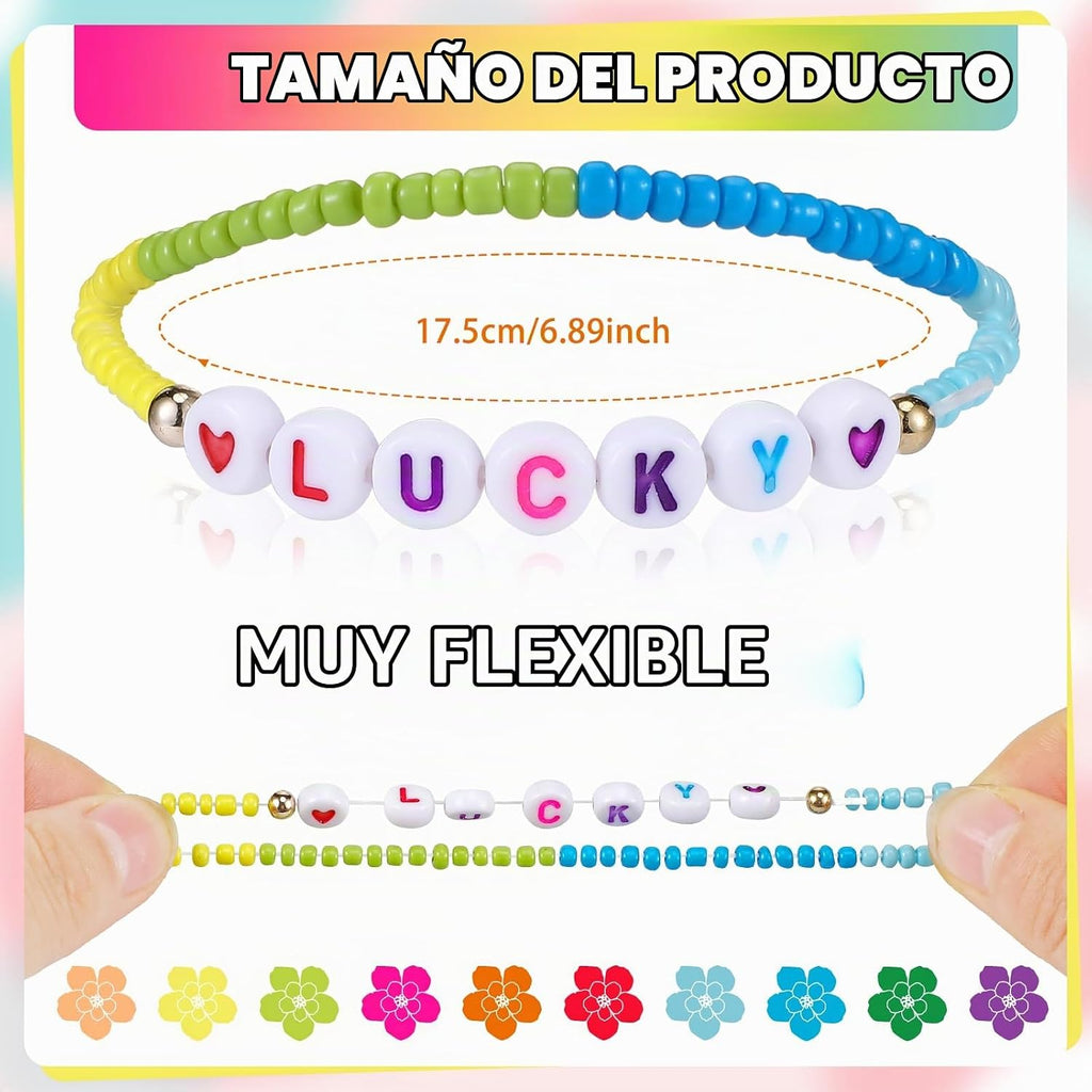 96 Pcs Pulseras de Amistad con Cuentas: Favors de Fiesta Inspiradores al por Mayor