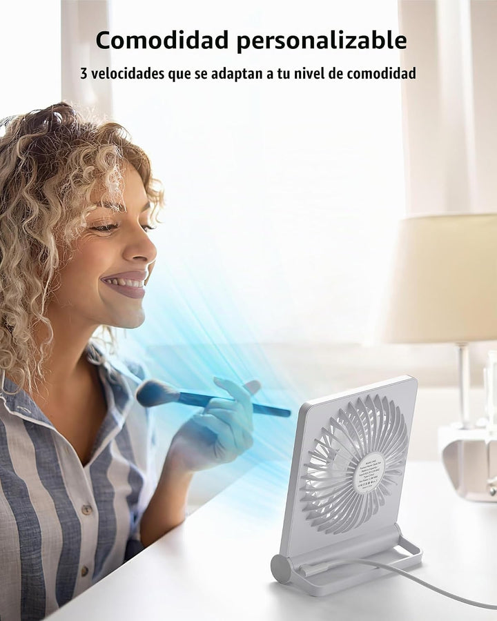 Koonie Ventilador USB, ventilador de escritorio pequeño ultra silen...