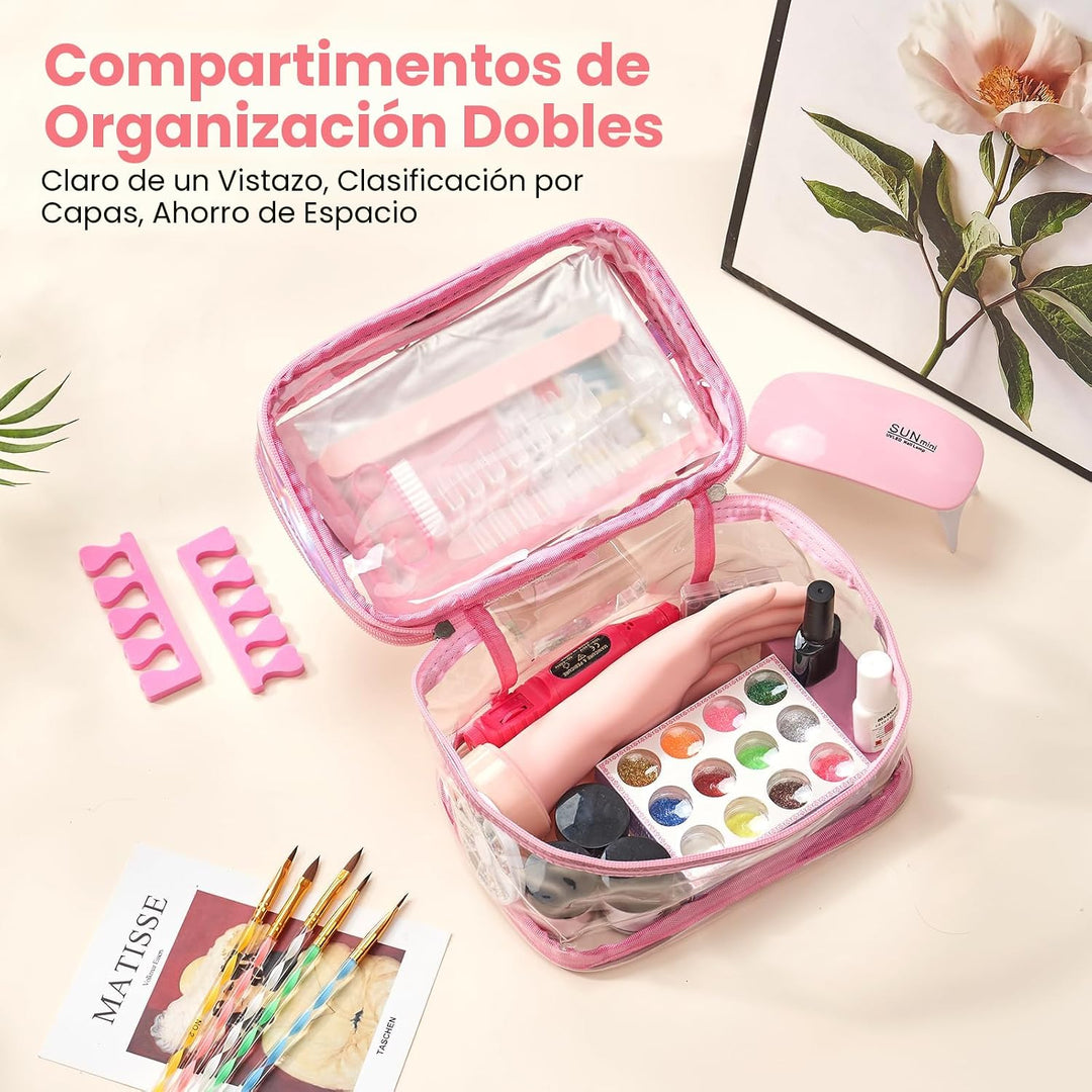 Kit de uñas para principiantes con todo: juego profesional de polvo...