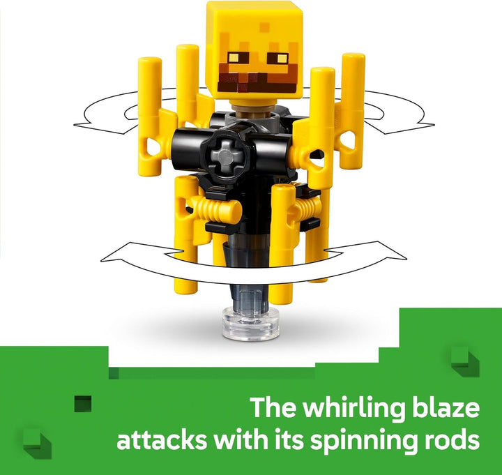 LEGO Minecraft The Nether Lava Battle Toy and Playset