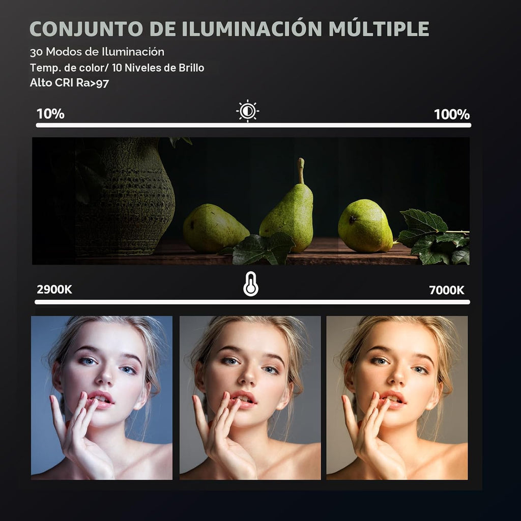 Kit de iluminación para fotografía de 2 paquetes