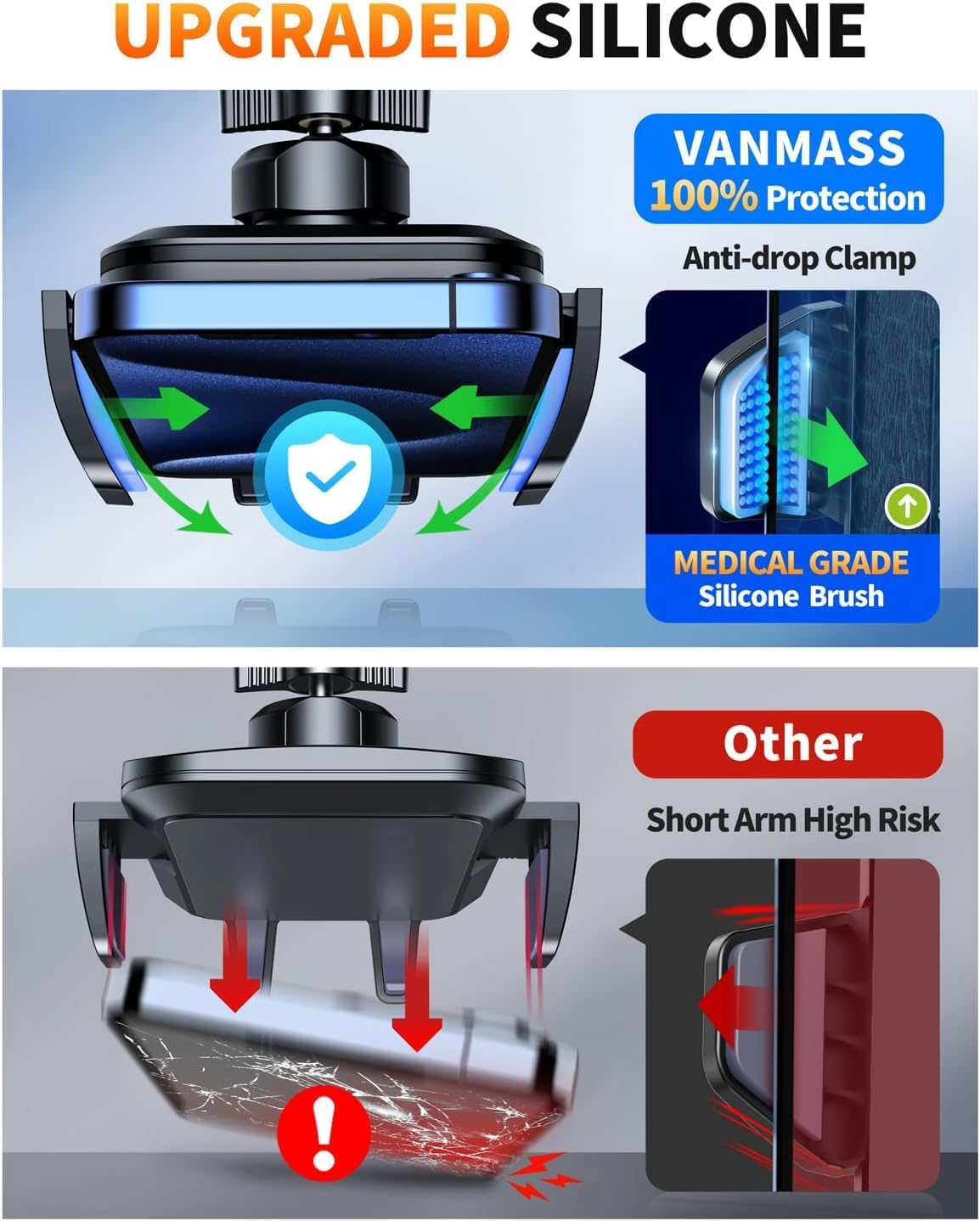 VANMASS 2026 - Soporte para teléfono de automóvil 【Grado militar más fuerte