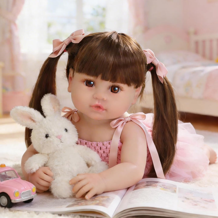 SCOM Muñecas Reborn realistas Niña - Muñeca bebé realista de 20 pul...