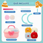 DPAPDI Knitting Loom Kit con Storage Boxes Yarns Knitting Tools