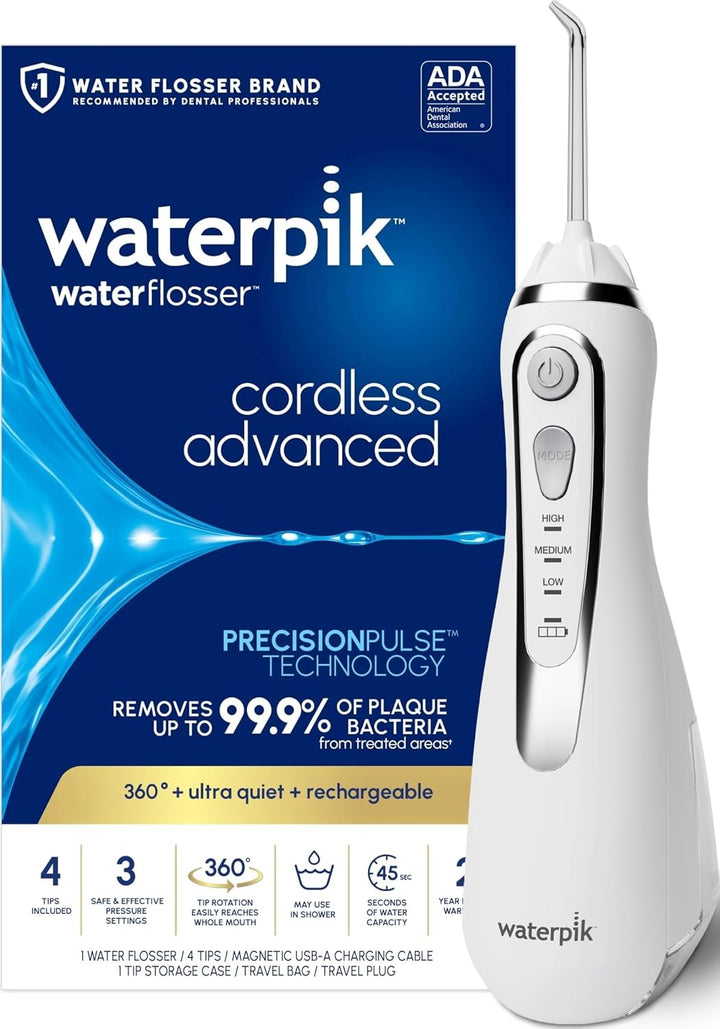 Waterpik Irrigador dental avanzado 2.0 inalámbrico para dientes, en...