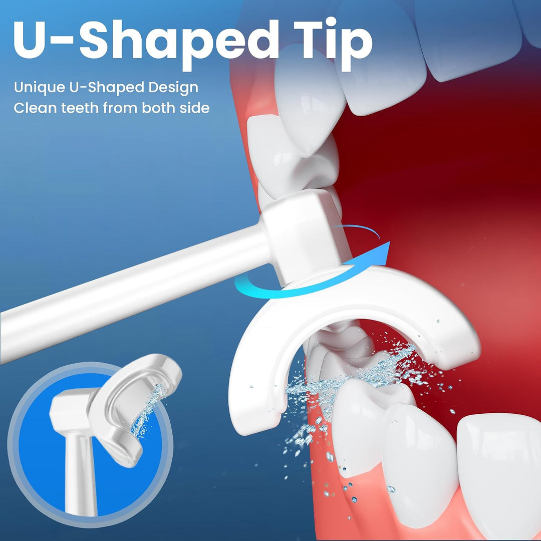 Irrigador dental inalámbrico para dientes, hilo dental en forma de...