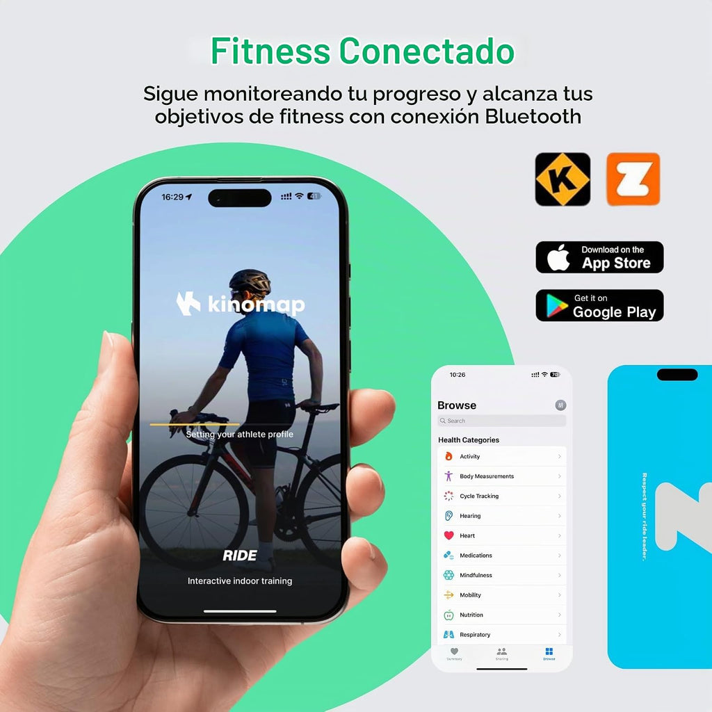 BARWING Bicicleta Estacionaria de Inicio para Ejercicio en Casa, 5 EN 1 Plegable para Ciclismo Indoor para Personas Mayores, Capacidad 350LB, Resistencia Magnética de 16 Niveles, Ajustes de Respaldo y Asiento