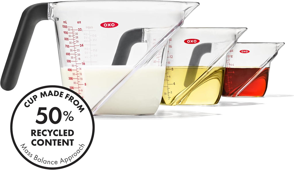OXO Good Grips - Juego de tazas medidoras angulares (3 piezas)