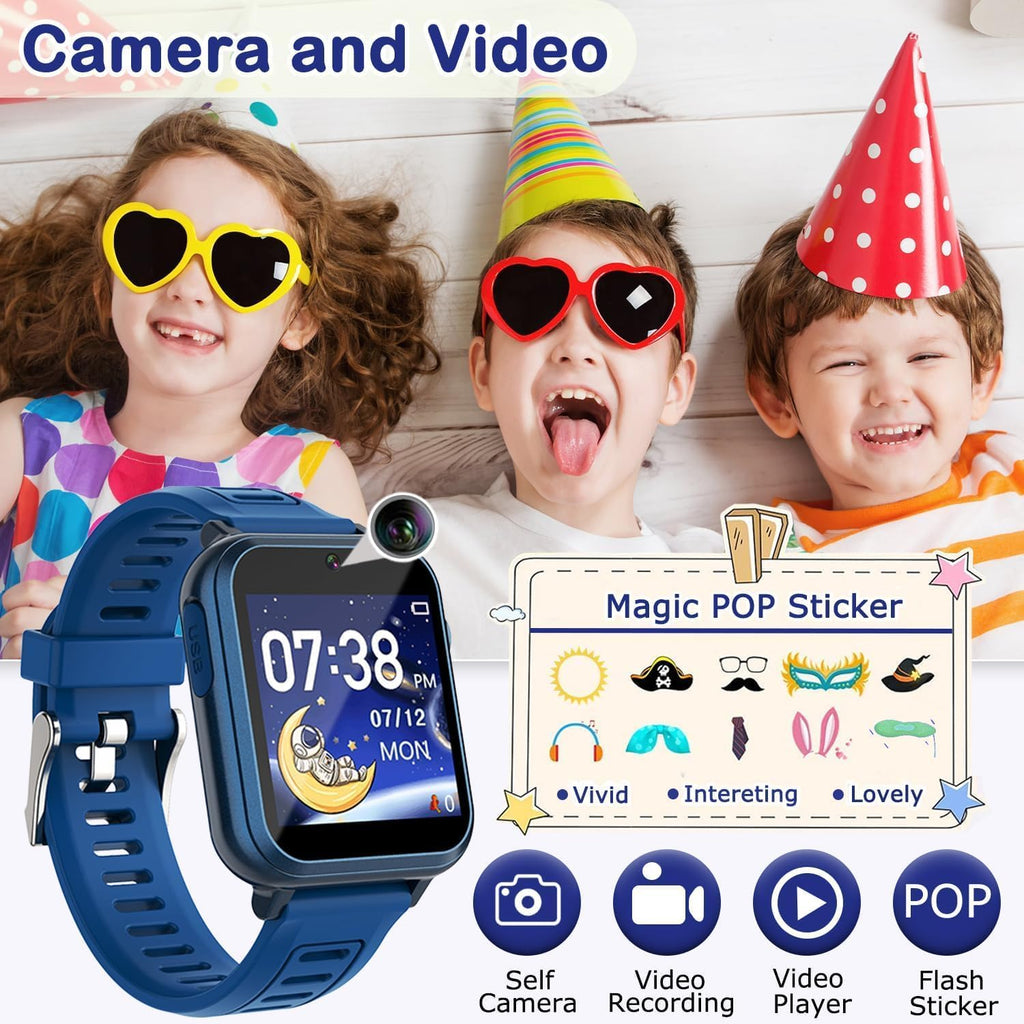 Cosjoype - Reloj inteligente para niños, con 39 juegos de rompecabezas