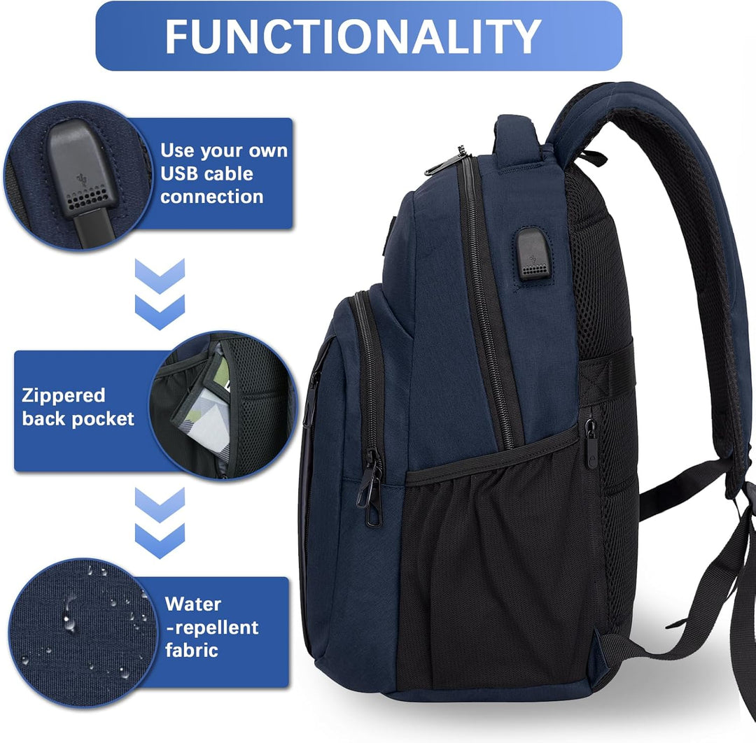 LARIPOP Mochila para laptop de viaje, mochila para portátil de 15.6...