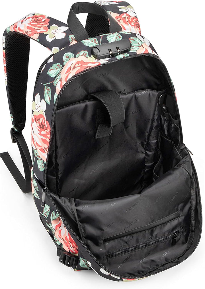 Tzowla - Mochila para mujer, elegante, de viaje, informal, mochila...