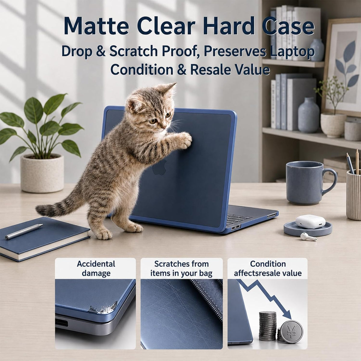 Yiodelu Juego de 3 fundas protectoras para MacBook Neo 2026 de 13 p...