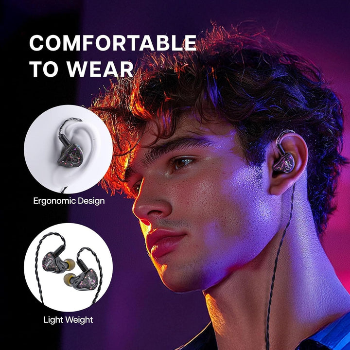 Linsoul ZiiGaat x Fresh Reviews Arete in Ear Monitor, 1DD+4BA Hybri...