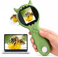 Microscopio de bolsillo digital de mano para niños, regalos de microscopio
