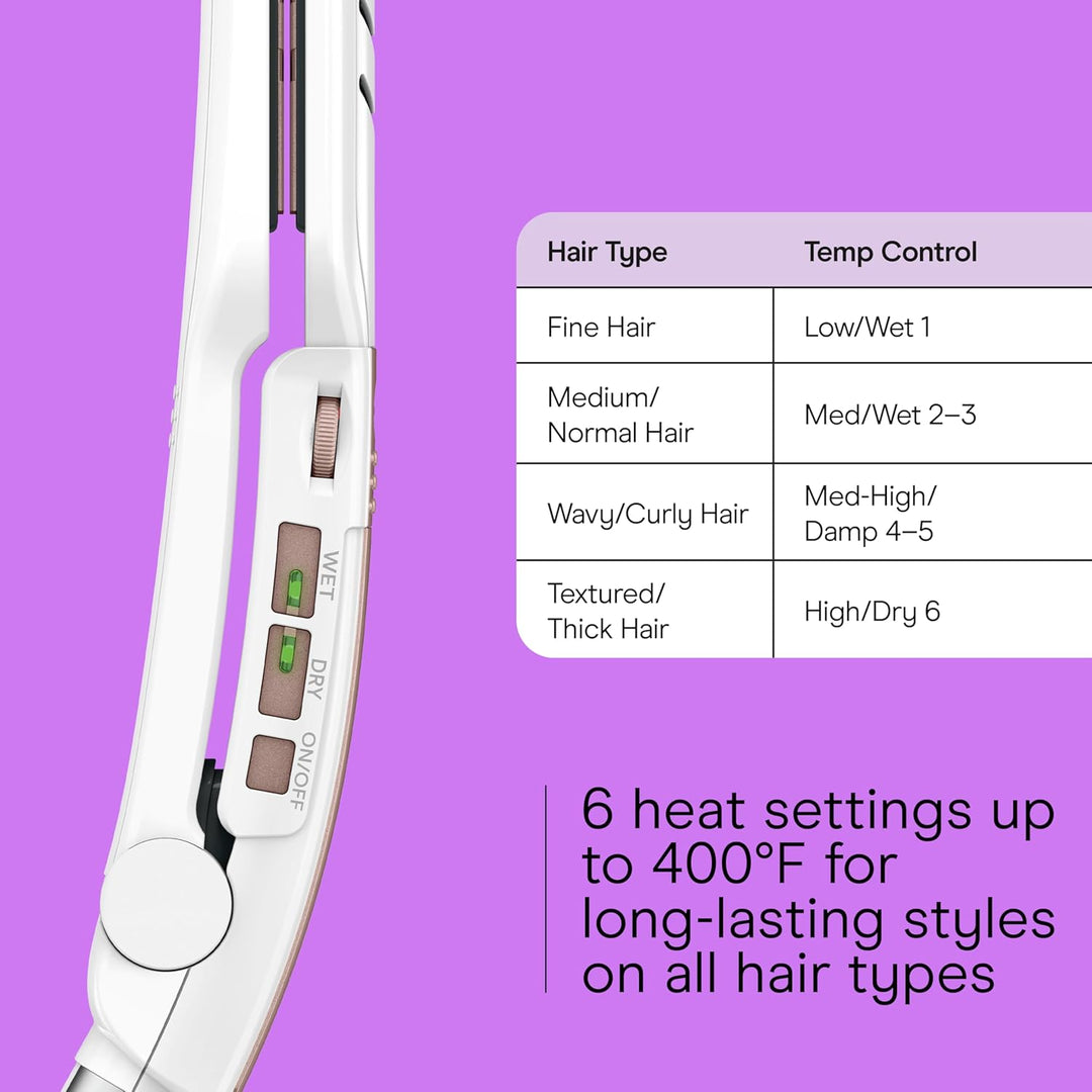 Conair Plancha de Cerámica Doble, Alisadora de Cabello de 1 1\/2 Pu...