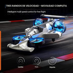 Avión de juguete con control remoto para niños de 4 a 6 a 8 a 10 a 12 años, 2 en 1 de espuma a control remoto, avión a control remoto, mini dron, auto de carreras para niños principiantes de 4, 5, 6