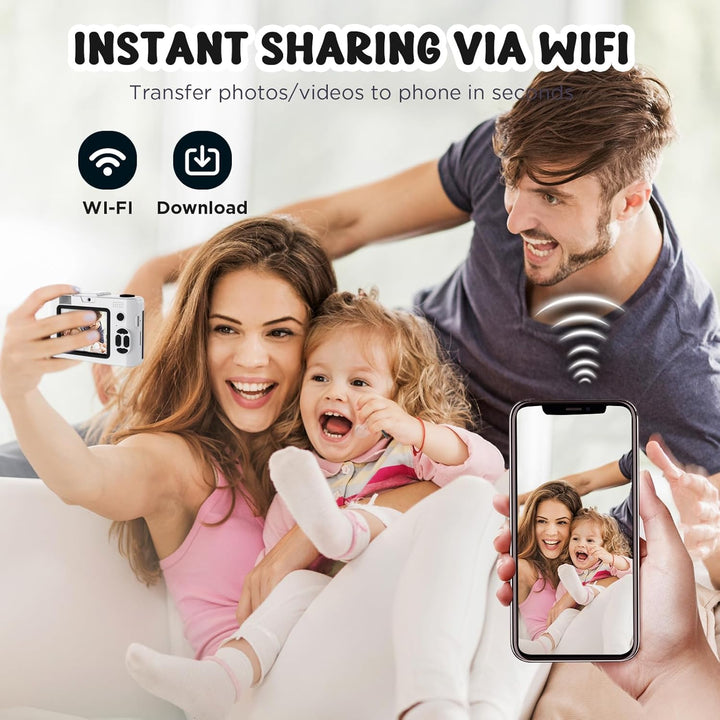 Cámara infantil de 50.0 megapíxeles para niños de 5 a 13 años con W...