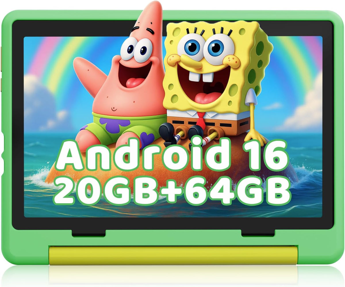 Tablet para niños, tableta Android 15 con pantalla HD, 10.1 pulgadas